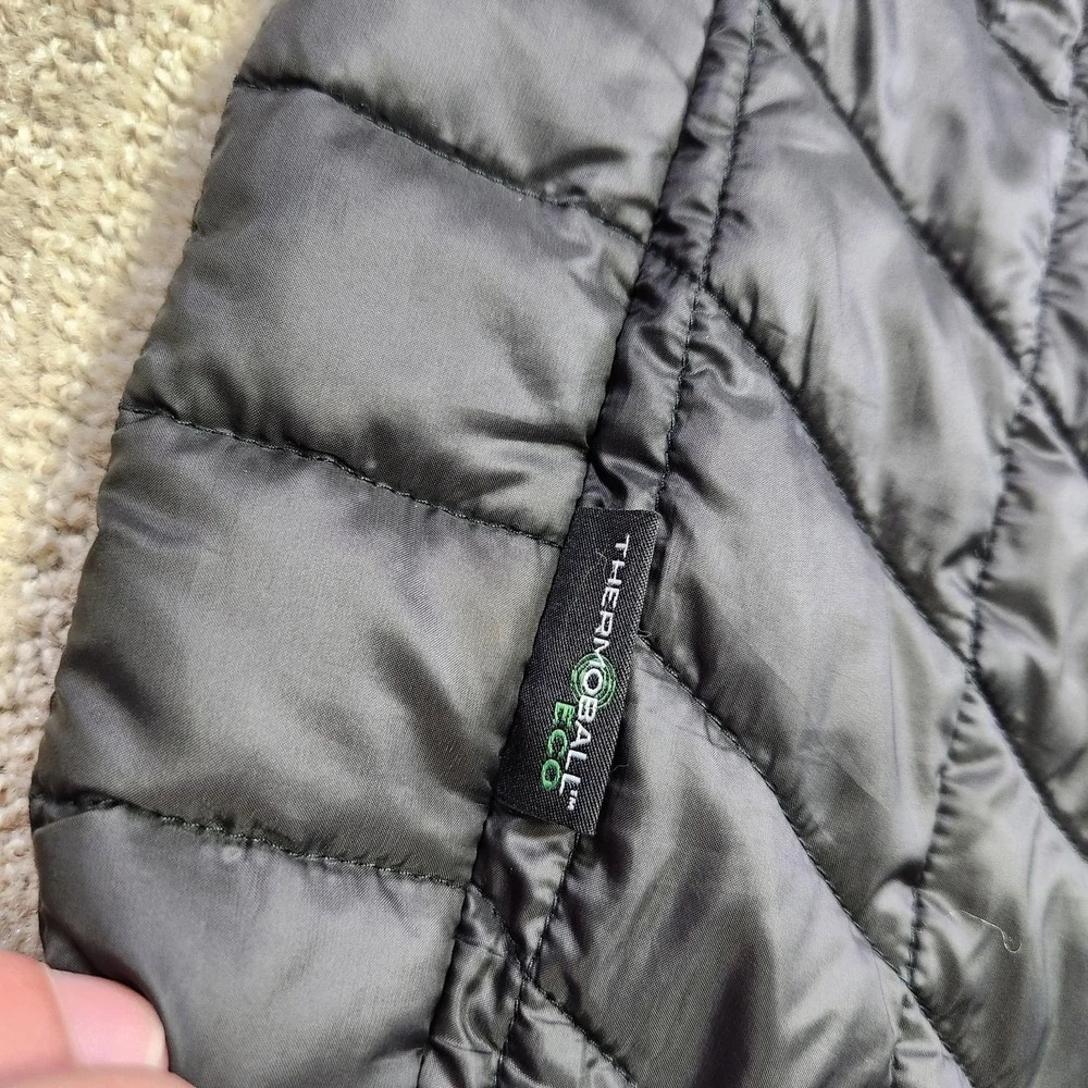 The North Face Puffer Vest Men XL Thermoball Primaloft Black Full Zip